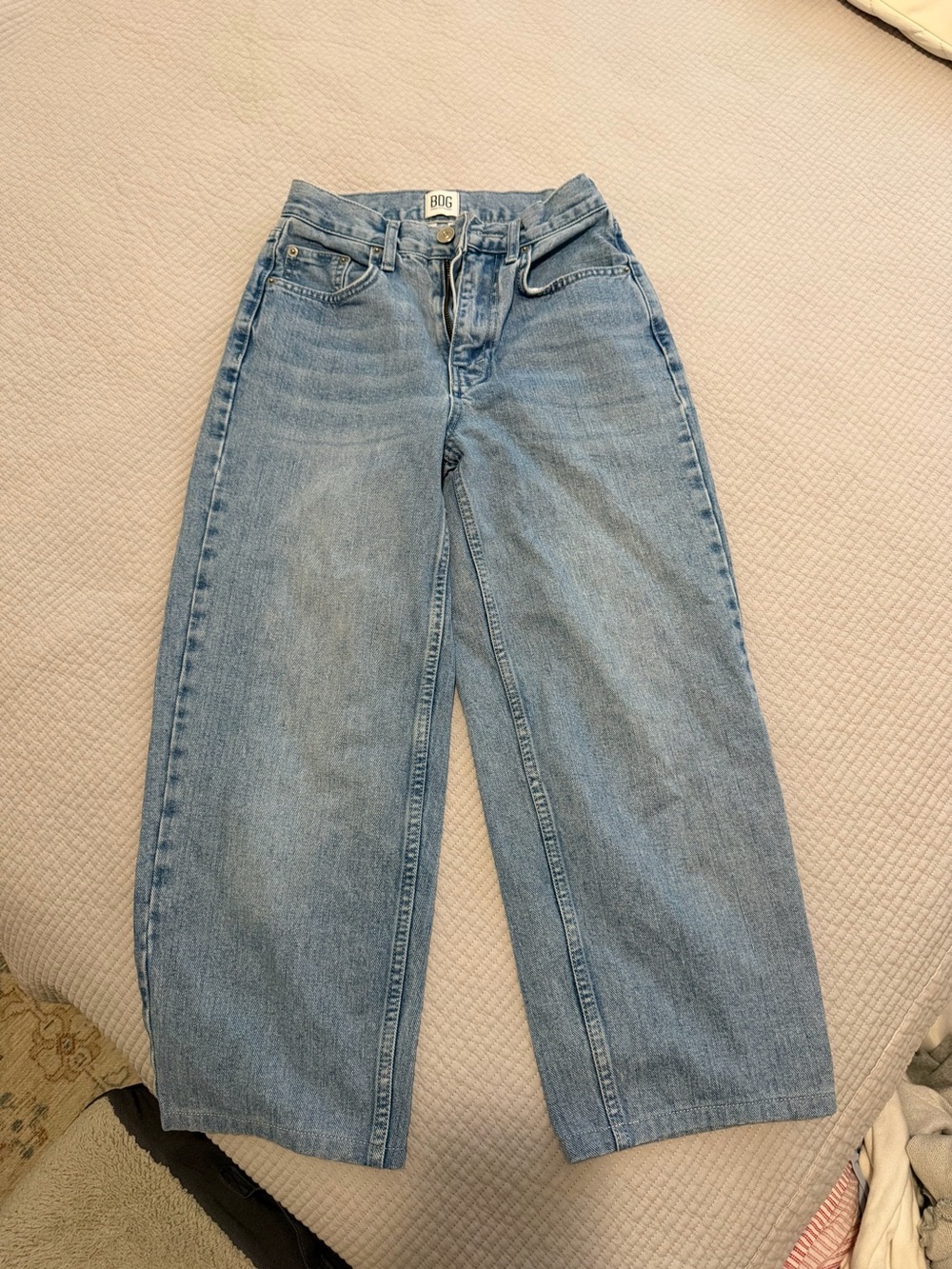 High-Rise Wide Leg Women’s Jeans - Light Blue